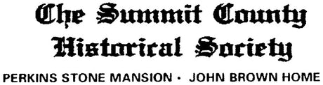The Summit County Historical Society