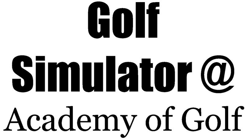 Golf Simulator @ Academy of Golf