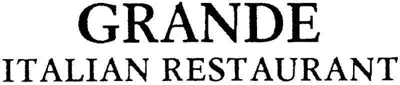 Grande Italian Restaurant