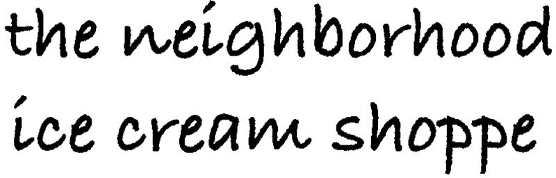 The Neighborhood Ice Cream Shoppe