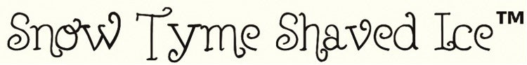 Snow Tyme Shaved Ice